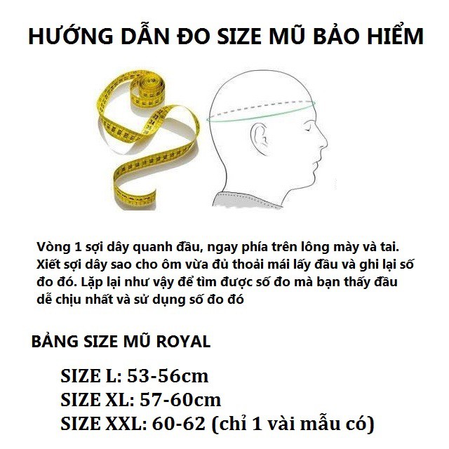 Mũ Bảo Hiểm Fullface Royal M136 - Bảo Hành Chính Hãng 12 Tháng