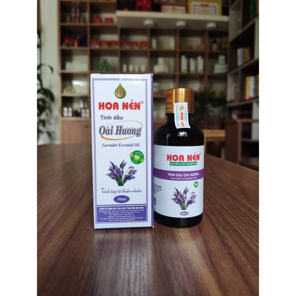 Tinh dầu Hoa Oải Hương 50ml - Hoa Nén - Xông phòng, thư giãn, ngủ ngon