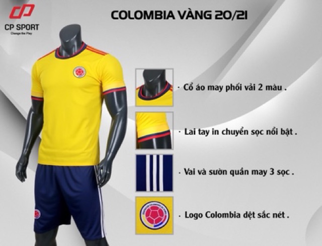 [VN] Đội tuyển COLOMBIA 2020 - Áo Bóng Đá hàng VN