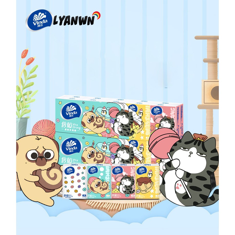 Gói giấy ăn nhỏ xinh Nhật Bản dẽ thương tiện lợi