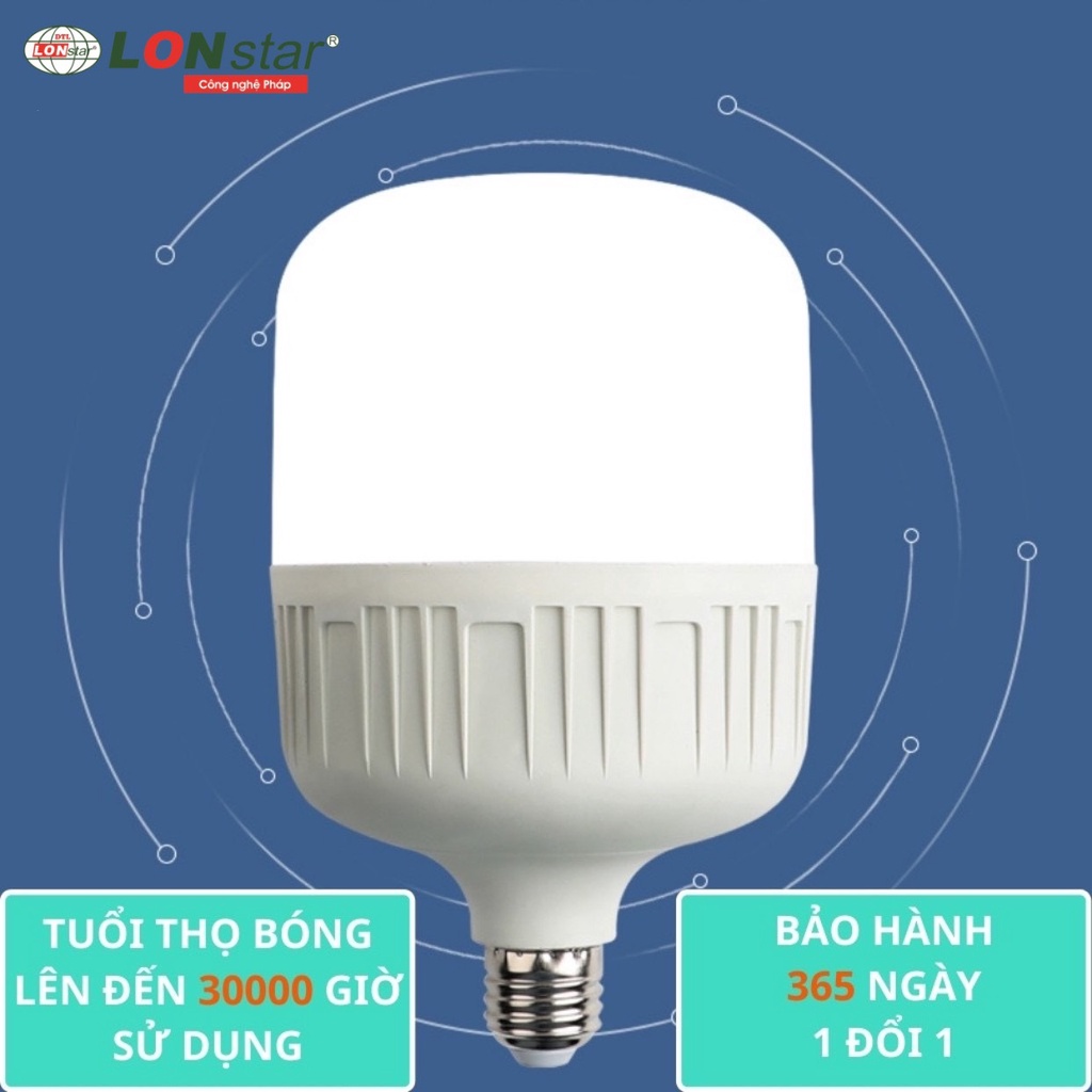 Bóng đèn led bulb trụ tròn,bóng led trụ nhựa đui e27 công suất 5w,7w,12w,30w,40w,50w tiết kiệm điện,siêu kín chống nước