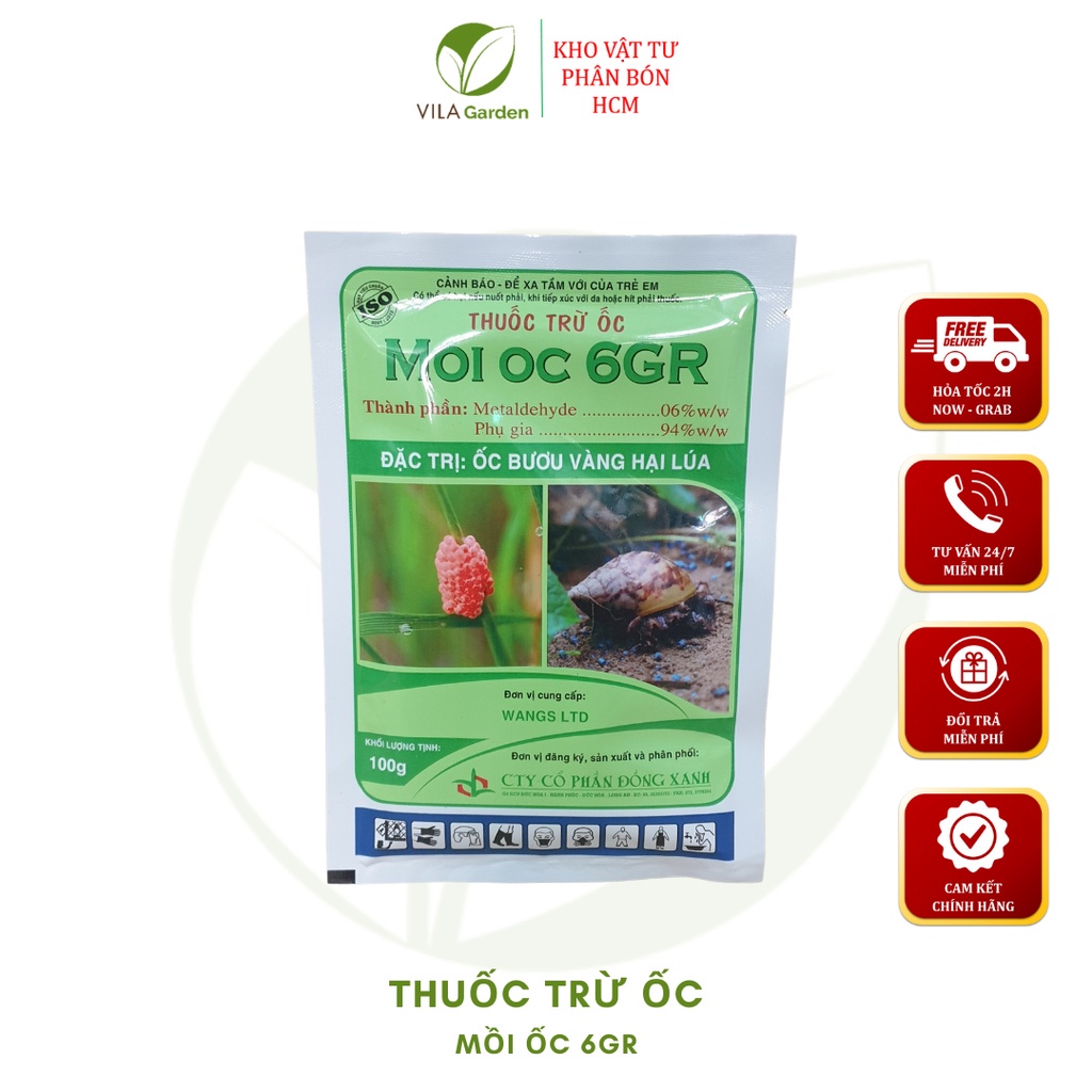 Thuốc Mồi Ốc Trừ Ốc Sên Ốc Bươu - Mồi ốc 6GR  (gói 100g - 400g)