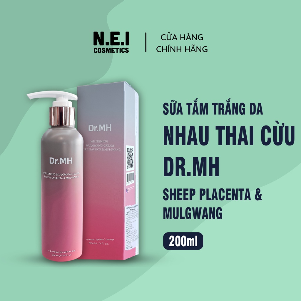 Sữa tắm trắng da, tắm trắng toàn thân DR.MH Placenta & Mulgwang Whitening Body - 200ml - hàng chính hãng