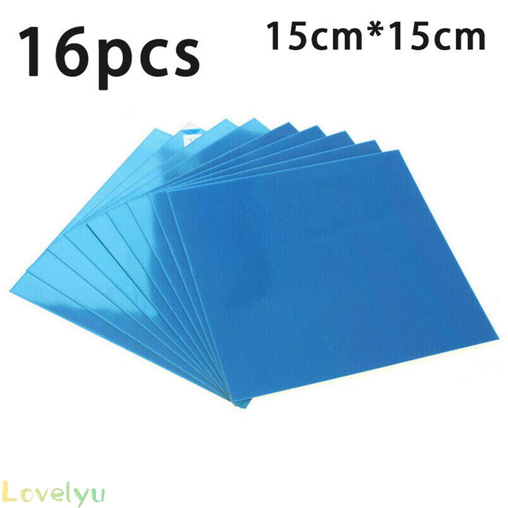 16 Miếng Gương Dán Tường Hình Vuông 15cm