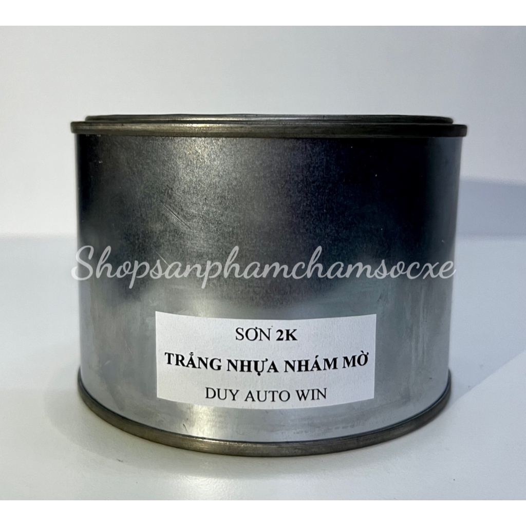 Trắng mờ nhựa nhám lon 500g