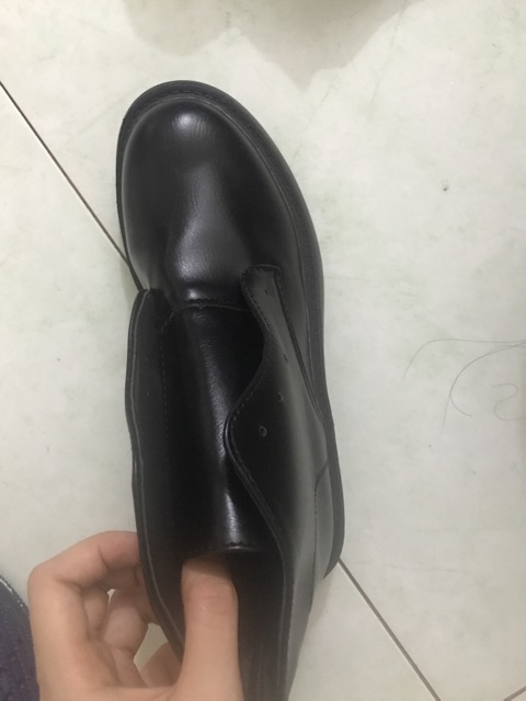 Giày cao cổ full đen da lì và da bóng | BigBuy360 - bigbuy360.vn