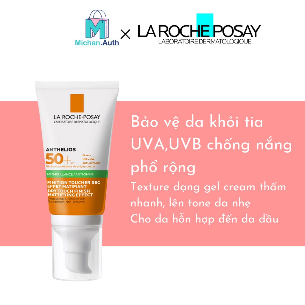 Kem Chống Nắng La RochePosay Anthelios XL Dry Touch GelCream SPF 50+ 50ml