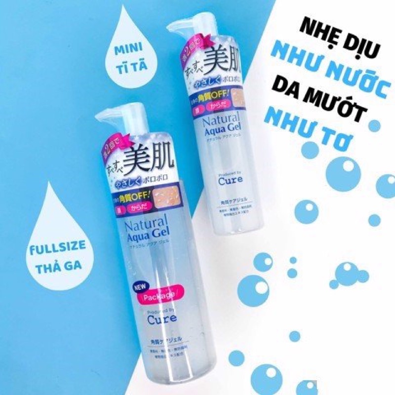 Tẩy Da Chết Cure Natural Aqua Gel Nhật Bản 250ml  [HangNhat] [Hàng-Chuẩn-Auth] [Mô-Mô-Shop]