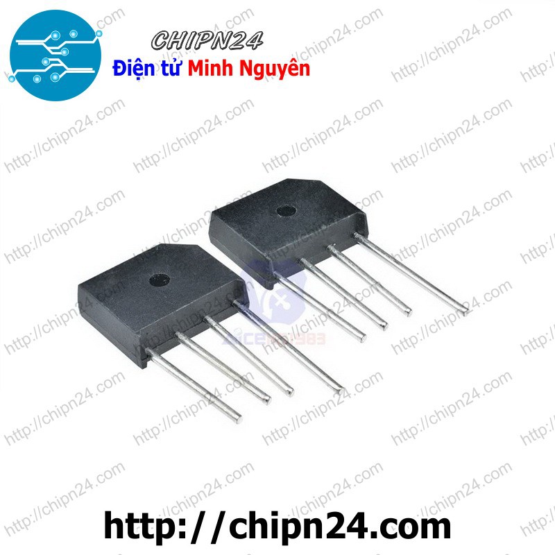 [2 CON] Cầu Diode KBL410 4A 1000V (4A dẹt)