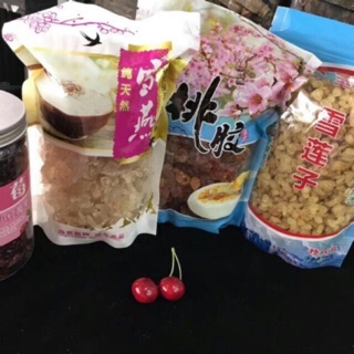 Combo tuyết yến+ nhựa đào+ bồ mễ 300gr loại đặc biệt