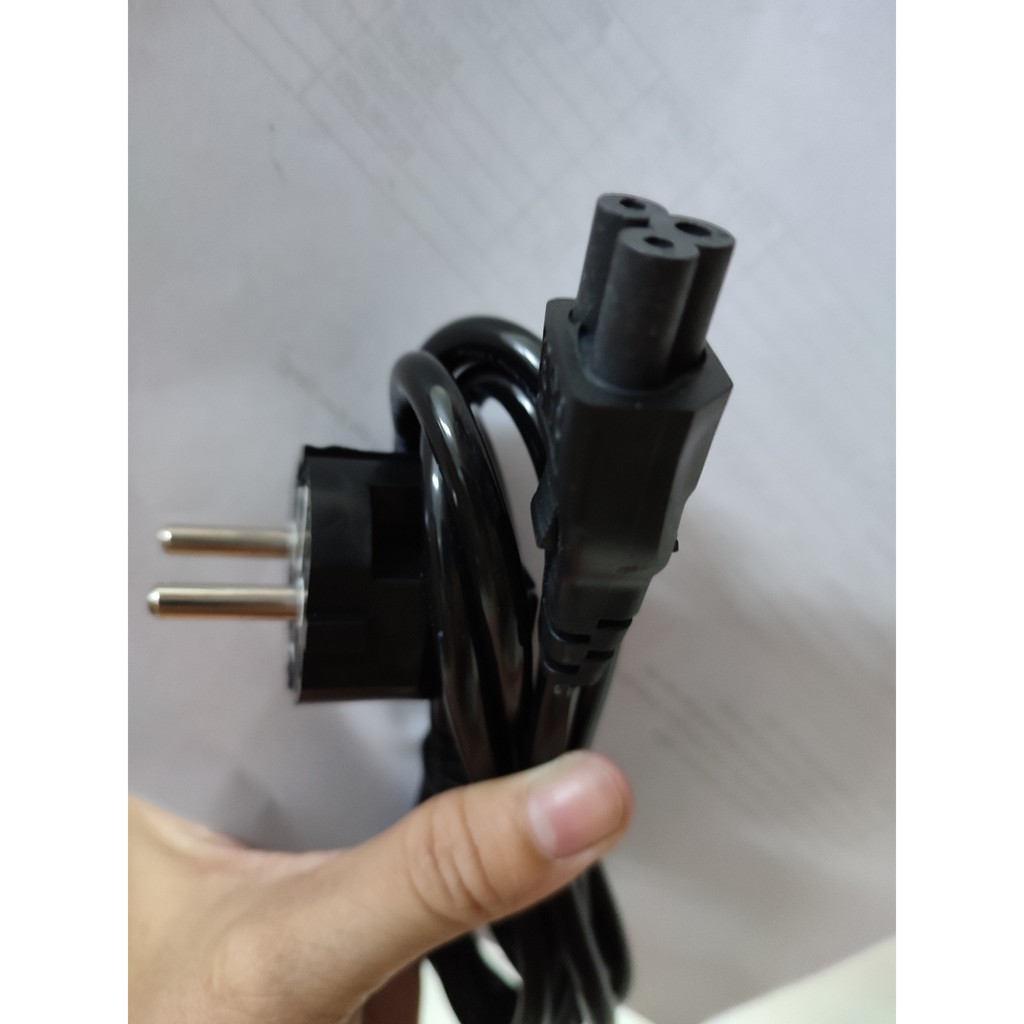 Dây nguồn laptop dành cho adapter, Dây Sạc laptop 3 chấu loại 15k