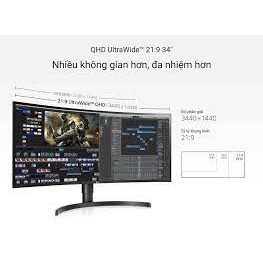 Màn hình máy tính LG UltraWide™ 34'' IPS Cong QHD 60Hz 34WN80C-B - Chính hãng bảo hành 24 tháng