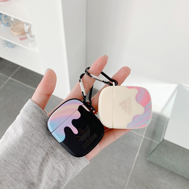 Vỏ Bảo Vệ Hộp Sạc Tai Nghe Airpods Pro Không Dây Chất Liệu Silicon Họa Tiết Adidas Màu Nước