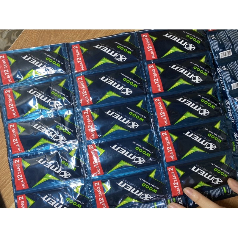 Combo 5 Dây Gội XMEN Wood hương nước hoa thơm lâu 14 gói