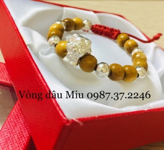 Vòng dâu mix giáp bạc