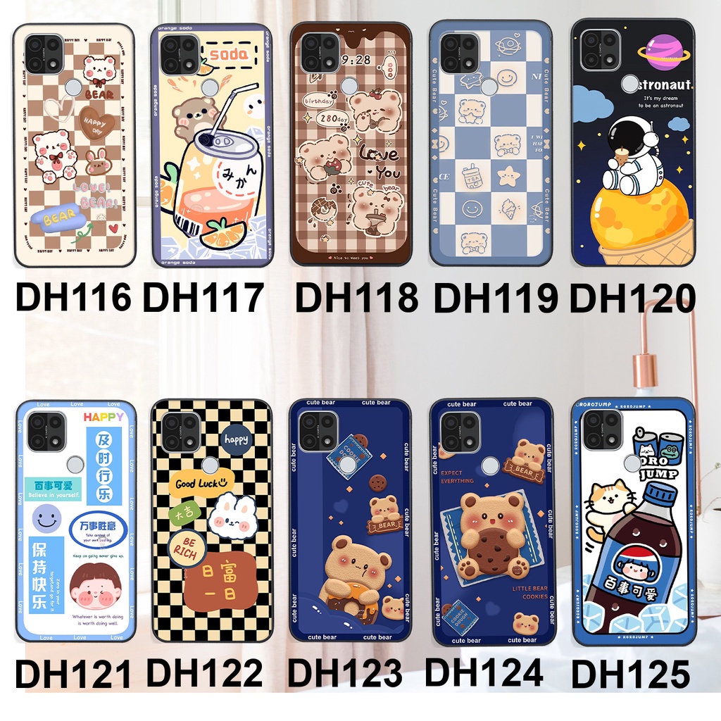 Ốp lưng Oppo A15 / A15S in hình 3D GẤU cute be@r, soda, happy day cực hot ,thời thượng