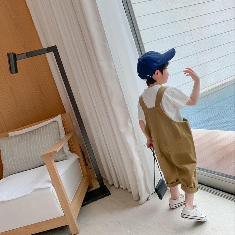 [Babycat] Hàng Có Sẵn Quần Yếm Dáng Rộng Phong Cách Hàn Nhật Thời Trang Xuân Thu 2022
