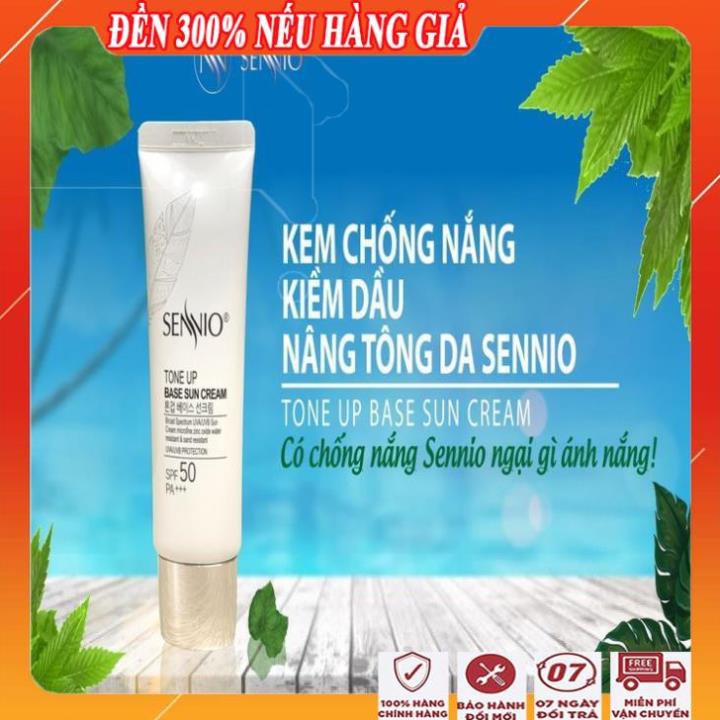 [ LOẠI 1 TỐT NHẤT ] Kem chống nắng cao cấp kiềm dầu, dưỡng trắng da/Kem chống nắng kiềm dầu nâng tông da sennio