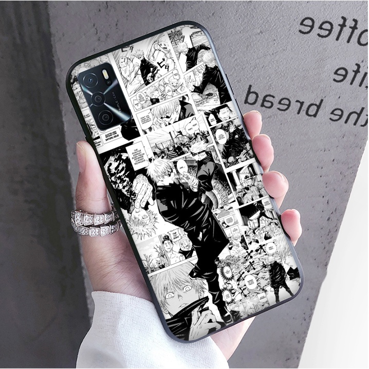 Ốp Điện Thoại Mềm Viền Đen Hình Jujutsu Kaisen Gojo Cho Samsung Galaxy A03 Core A13 4G A33 5G A53 5G A73 5G J7 Prime J7 J7 Core J730 J7 Pro