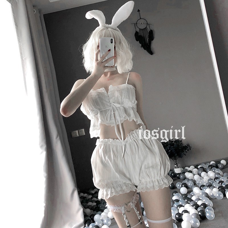 Đồ Ngủ Sexy 2 Dây GenY Bộ Đồ Nữ Mặc Nhà Gợi Cảm Chất Ren Mềm Mịn Hàng Cao Cấp | BigBuy360 - bigbuy360.vn