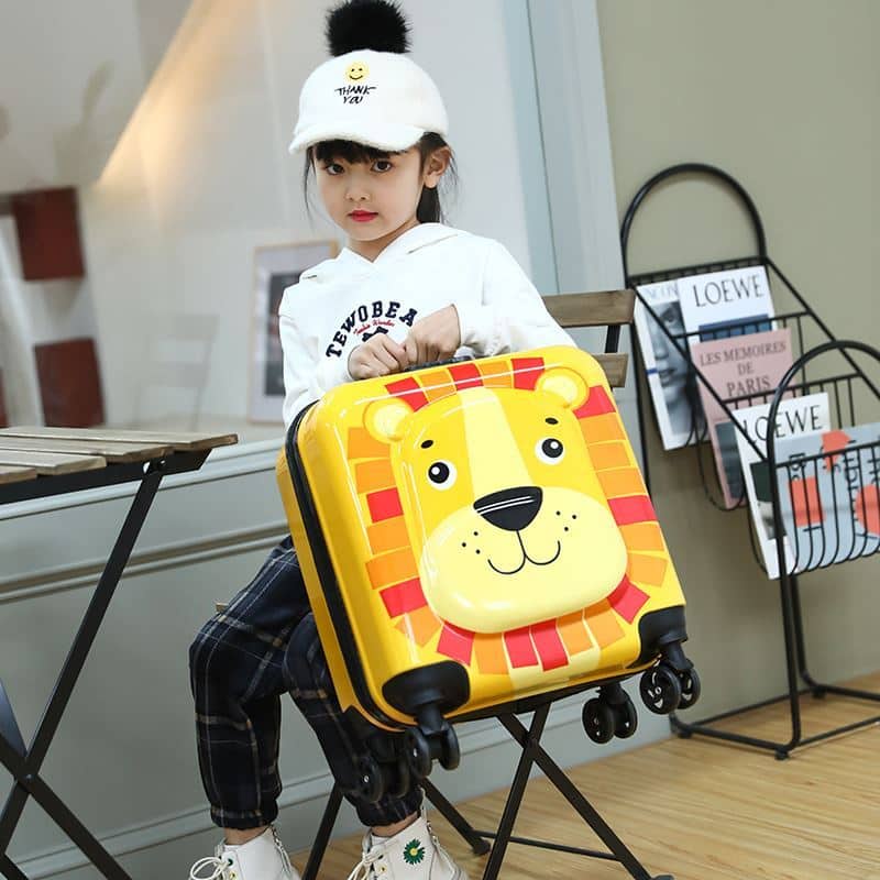 Vali kéo HỎA TỐC size 20inch sư tử vàng, thỏ hồng ĐỦ MẪU cho trẻ em cao cấp sẵn hàng nhập khẩu loại 1 HỎA TỐC