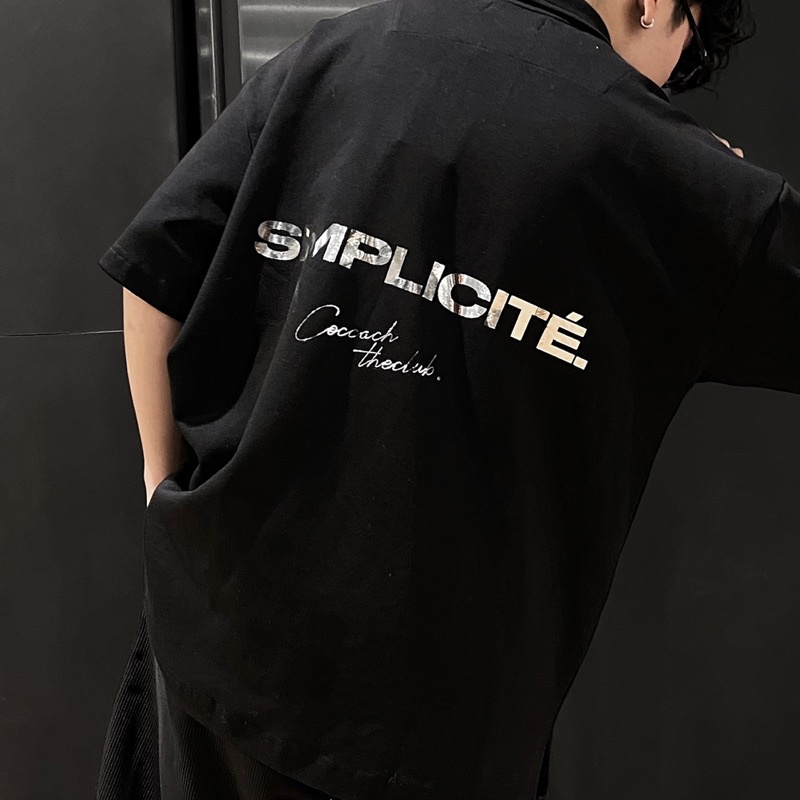 Áo thun polo SIMPLICITE’ form rộng unisex by COCCACH