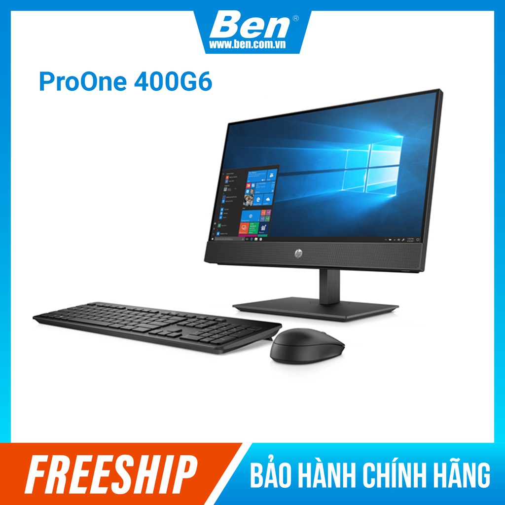 Máy tính HP ProOne 400G6 AIO i7-10700(8*2.9)/8GD4/512GSSD/23.8FHDT/DVDWR/Wlac/BT5/KB/M/ĐEN/W10SL/2G_R535