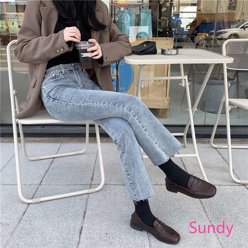 Quần Jean Ống Đứng Thời Trang Mùa Thu Cho Nữ