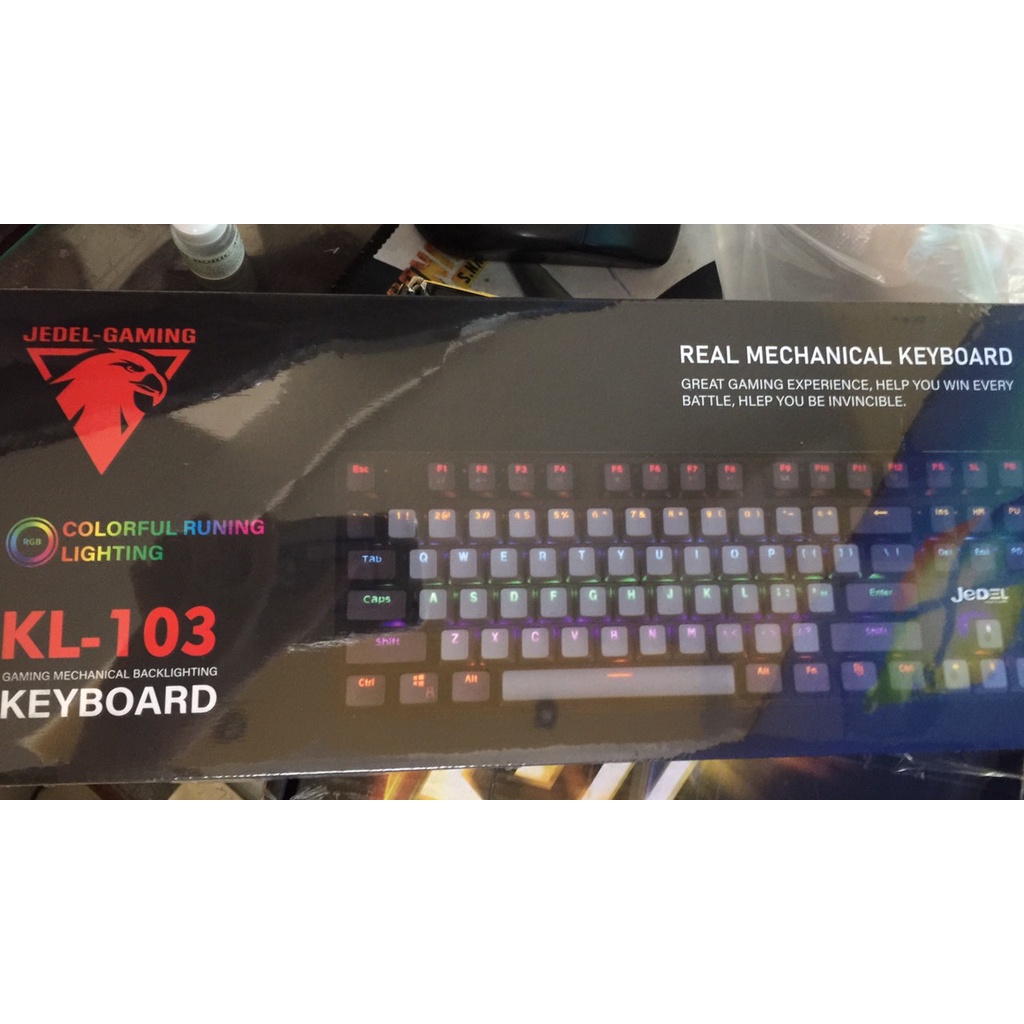 Phím cơ Jedel KL 103 Gaming LED Rainbow (TKL 87 phím) - VSP phân phối