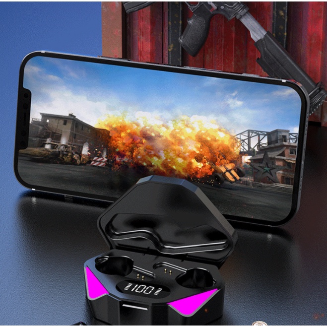 Tai Nghe Bluetooth Nhét Tai X15 Không Dây Chơi Game Có Màn Hình Kỹ Thuật Số Chất Lượng Cao