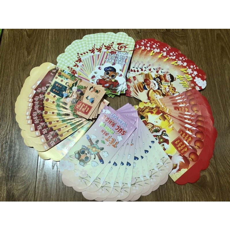 Set combo 10 bao lì xì 2022 đẹp giá gốc