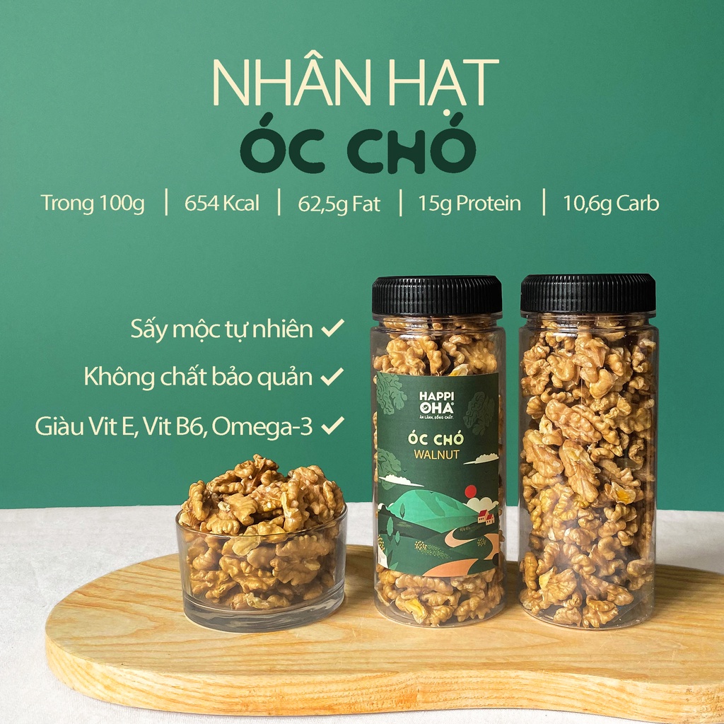 Nhân Óc Chó Thượng Hạng HAPPI OHA Original Nhập Khẩu Mỹ Healthy Food Eatclean