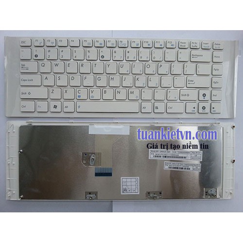 Bàn phím laptop Asus A40 A40DE A40DQ A40DR A40DY A40F A40JA A40JY X42D X42J Màu đen / Màu trắng