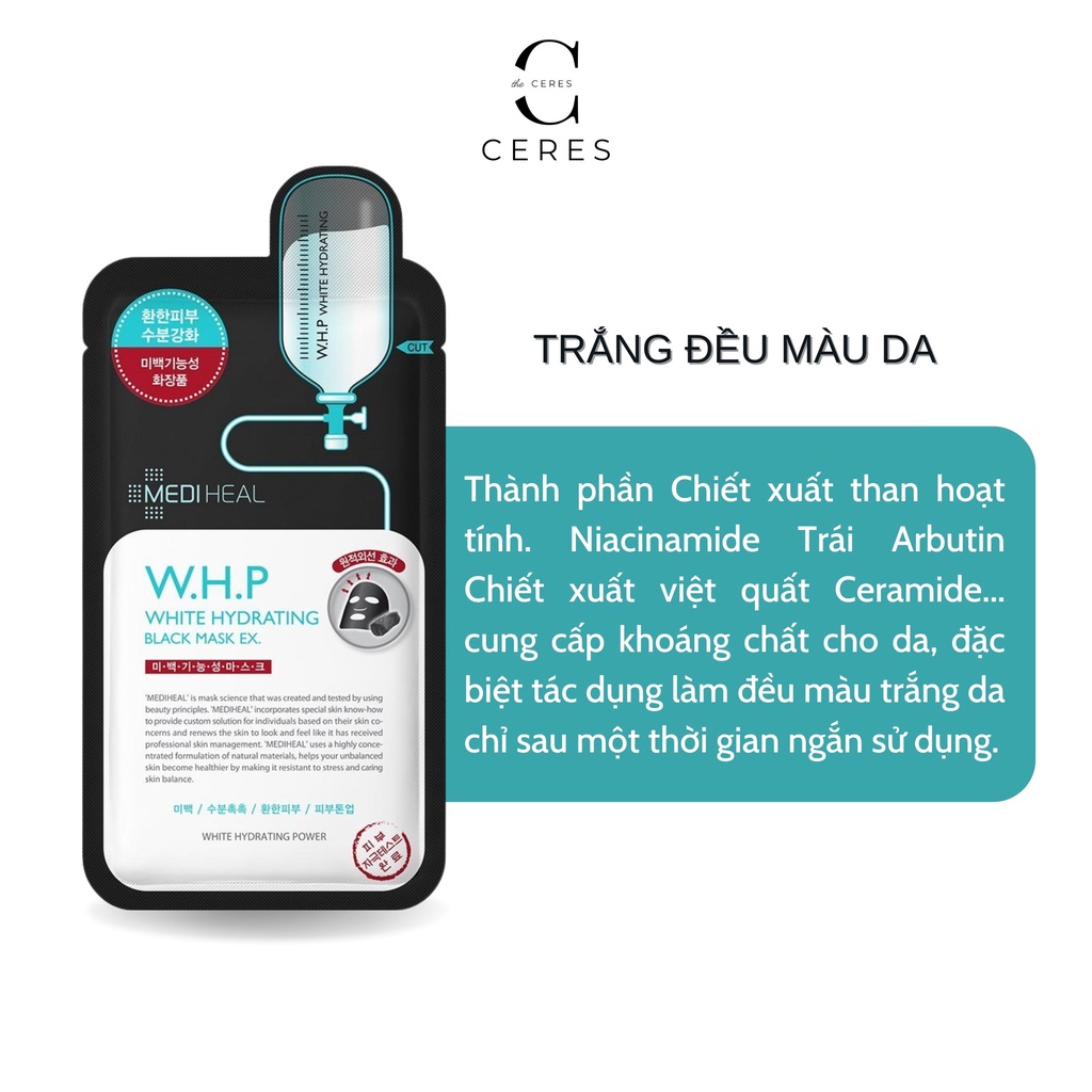 Mặt Nạ Giấy Mediheal - Hộp 10 Miếng Dưỡng Ẩm Trắng Da Chống Lão Hoá Giảm Mụn Cấp Ẩm Hàn Quốc 24ml