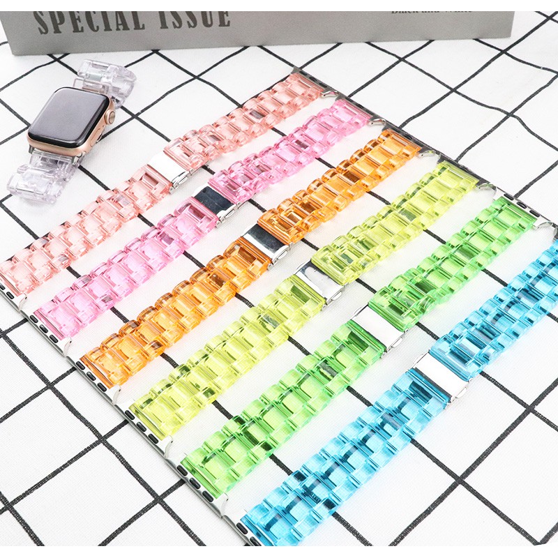 For Apple transparent strap series 6 SE 5/4/3/2/1 For iWatch strap 38mm 40mm 42mm 44mm strap accessories