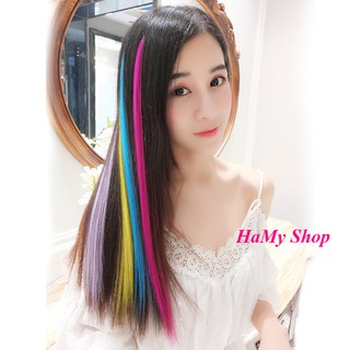Tóc giả kẹp line đẹp, móc line