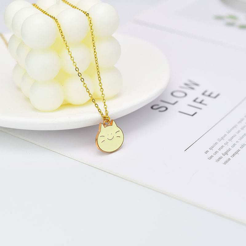 XiaoboACC Dây Chuyền Mặt Hình Mèo Và Xác Ướp Phong Cách Hàn Quốc