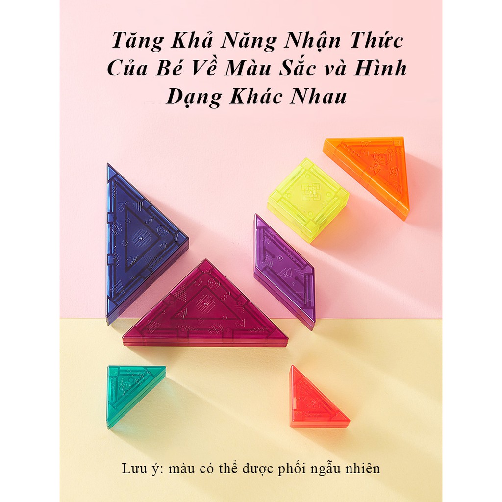 Đồ Chơi Trí Tuệ Xếp Hình Tangram Nam Châm - KUB