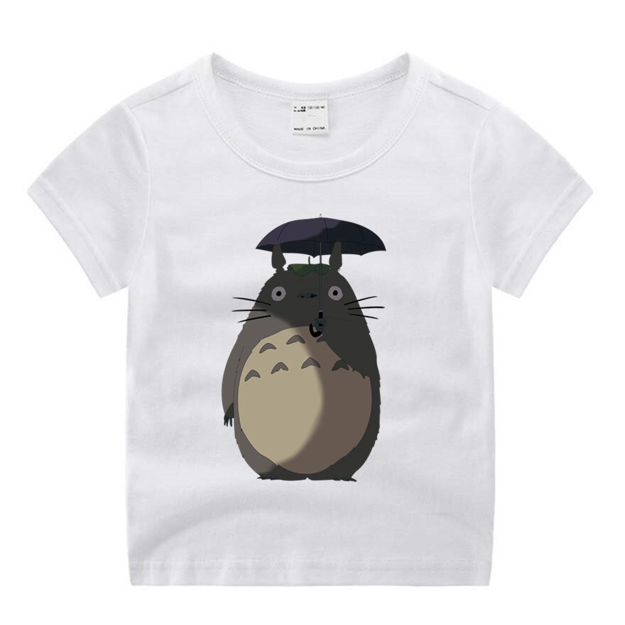 Áo thun cổ tròn họa tiết hoạt hình Hàng xóm của tôi là Totoro và mèo đáng yêu