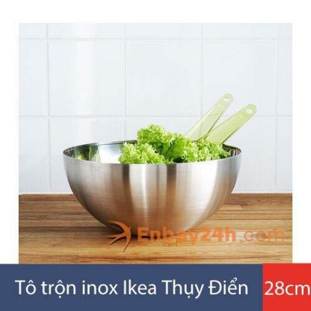 Tô trộn inox Ikea Thụy Điển 28cm