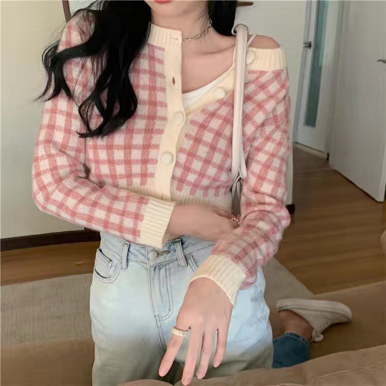 Áo Len Croptop Dệt Kim Áo Khoác Croptop Len Cho Nữ Thu Đông 2021 Hàng Quảng Châu Siêu Đẹp (Ảnh thật ở cuối)