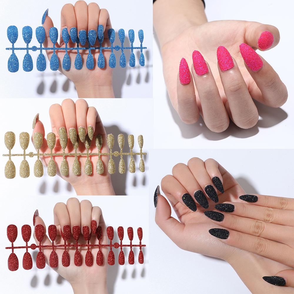 Set 24 Móng Tay Giả Trang Trí Nghệ Thuật