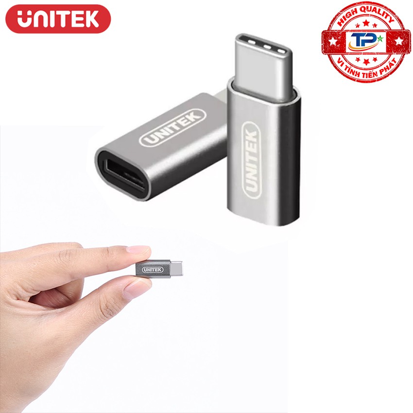 Đầu chuyển USB 3.1 USB Type-C Sang Micro USB Cái Unitek Y-A027AGY