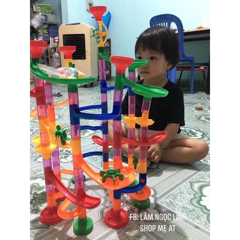 đồ chơi lắp ráp mê cung thả bi 109 chi tiết cho bé Marble run