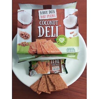 Bánh dừa nướng/đậu phộng Deli gói 170g