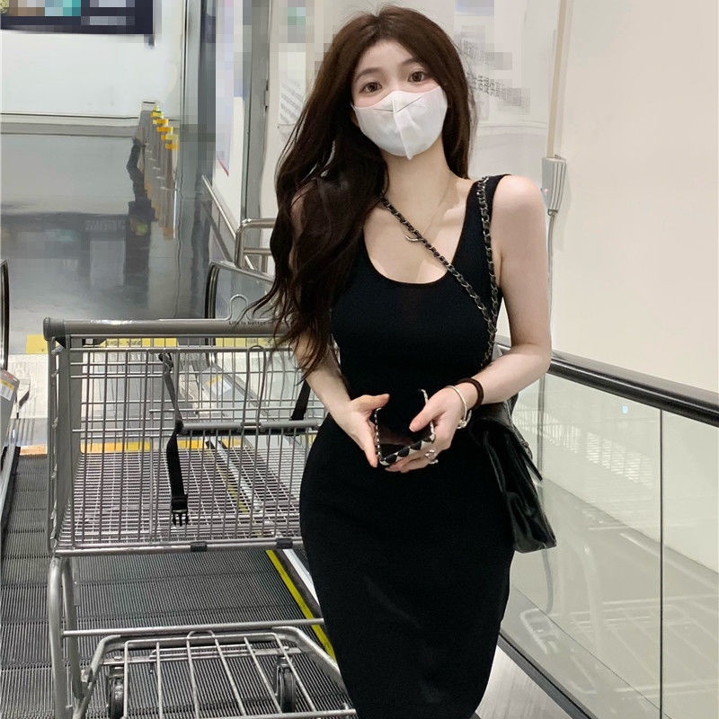 Đầm COZOKC không tay dáng ôm thời trang quyến rũ cho nữ