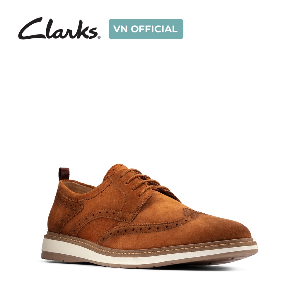 Giày buộc dây nam CLARKS Chantry Wing màu nâu