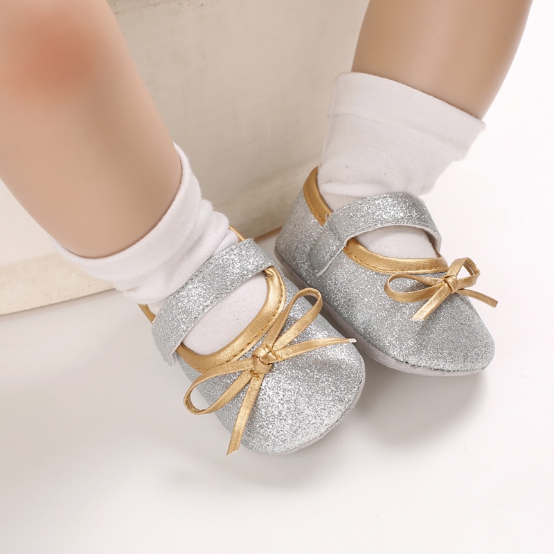 Giày Búp Bê Phối Nơ Xinh Xắn Dành Cho Bé Gái Từ 0-18 Tháng Tuổi Walkers