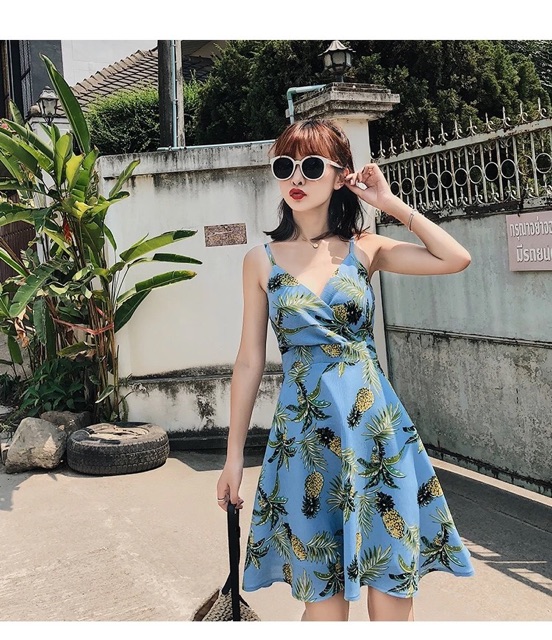 Đầm hai dây nữ