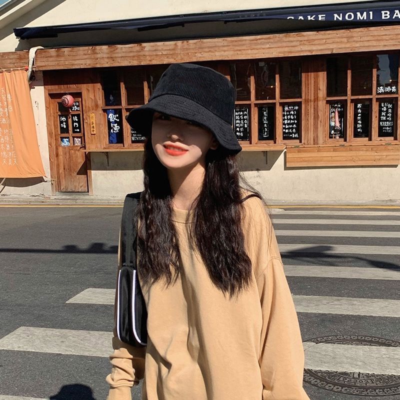 Nón Xô Vải Nhung Gân Tăm Màu Trơn Thời Trang L2184